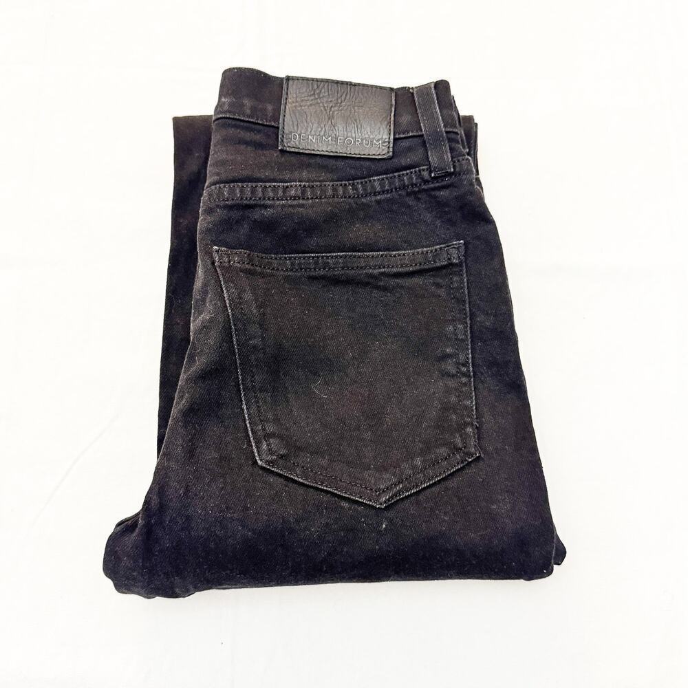 Denim Forum The Arlo High Rise Straight Denim Jeans Button Fly Size 25 x 28L